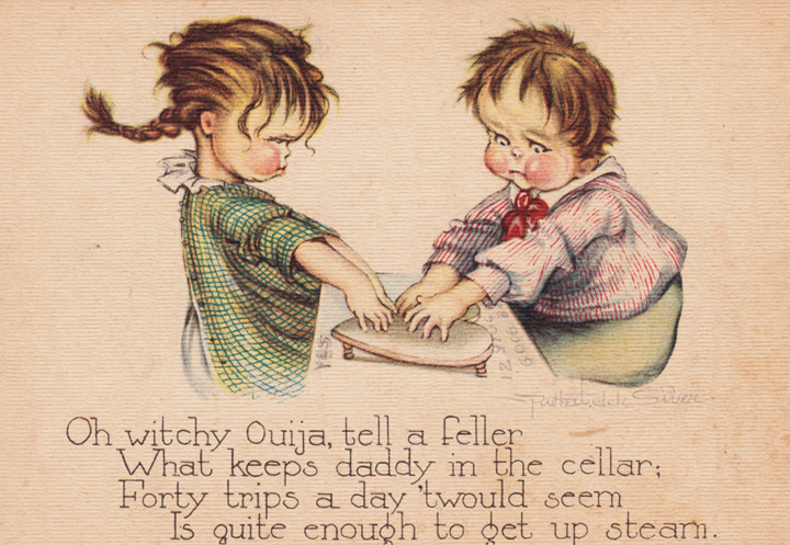 1920s Ruth Welch Silver Ouija postcard
