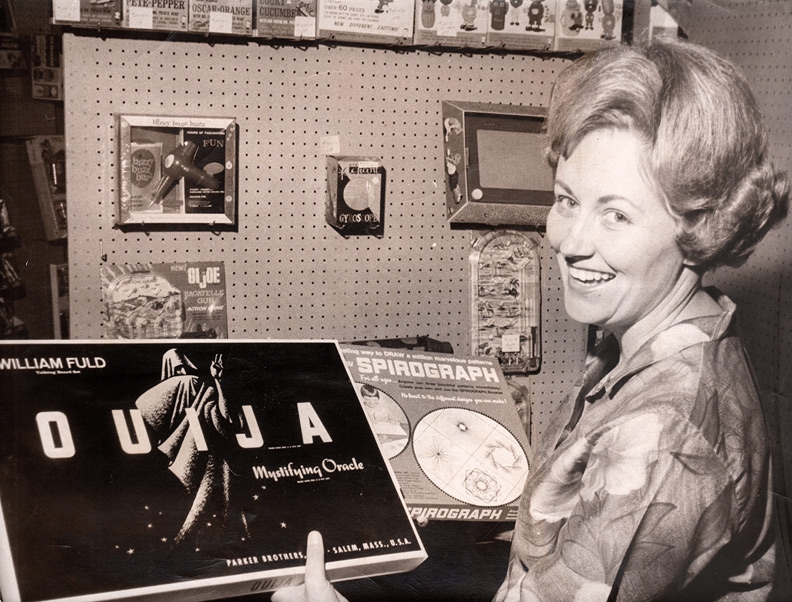 1967 Ouija board in toy store